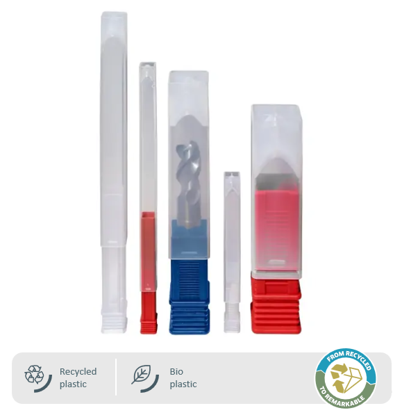 Plastic packaging for cutting tools - CP by Plasel Plastic.